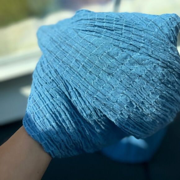 NWT - XS - MARA HOFFMAN - ARIA skirt blue cotton holiday beach cover up cruise - Picture 3 of 5